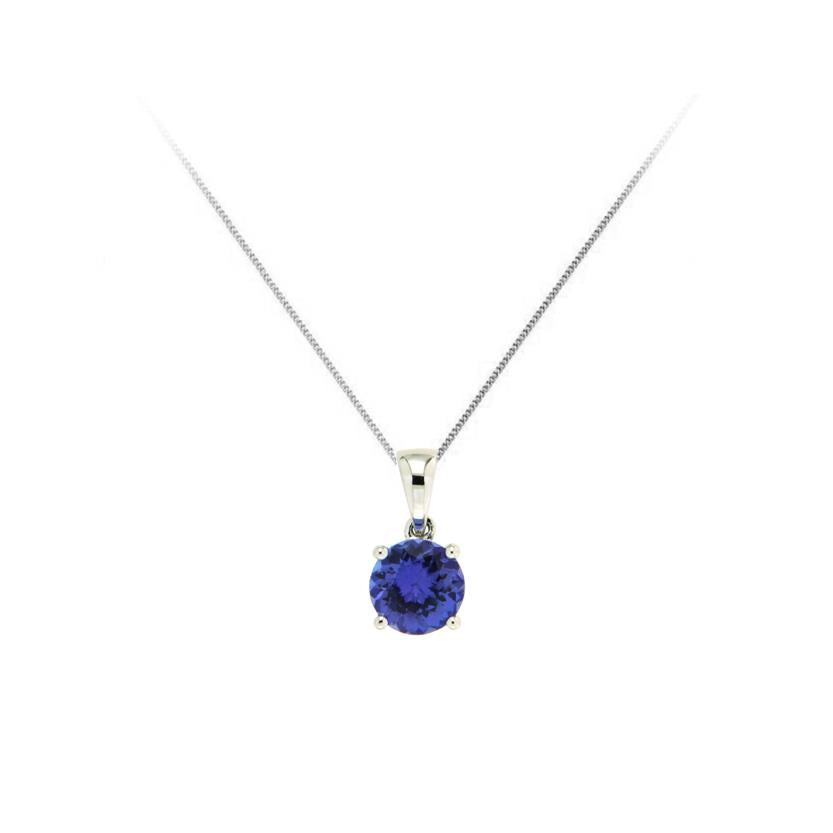 Genuine Tanzanite Solitaire Pendant (38843)