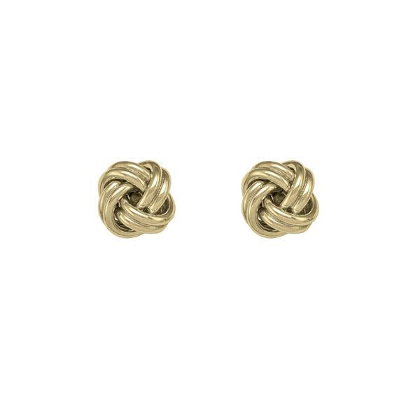 Gold Knot Stud Earrings (39183)