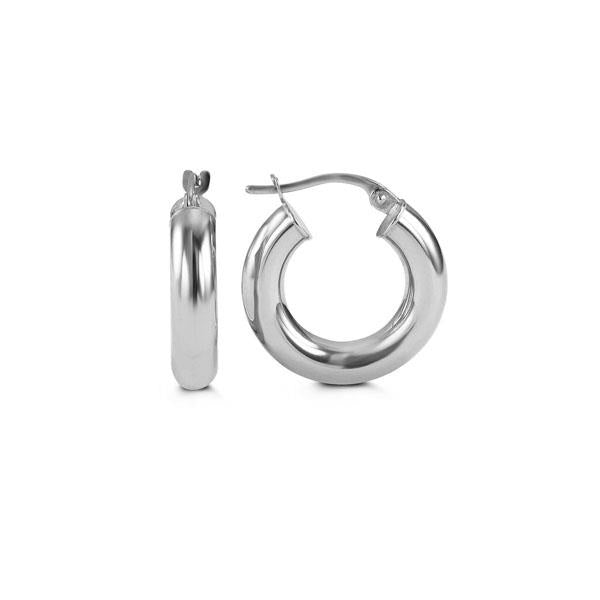 Gold Round Tube Hoops (39202)