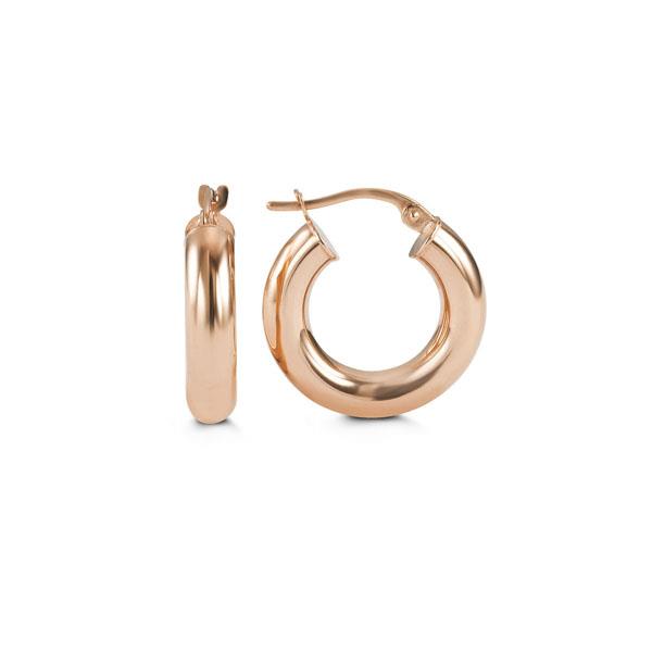 Gold Round Tube Hoops (39203)