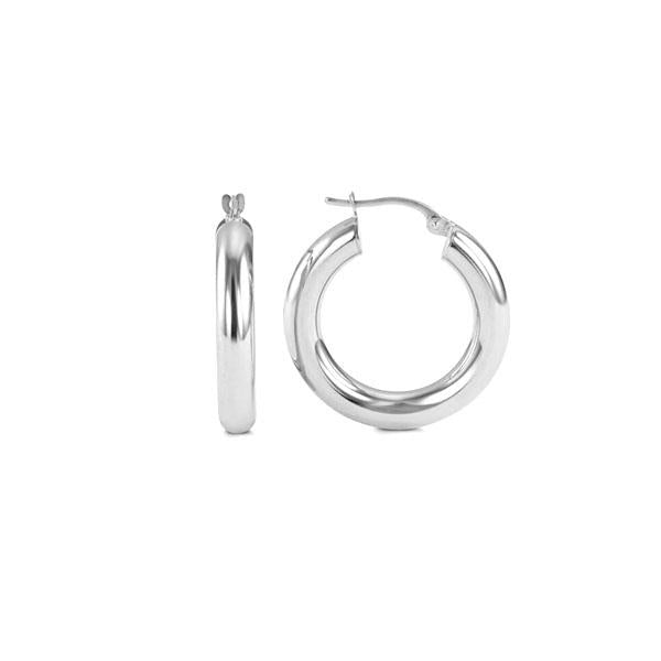 Gold Round Tube Hoops (39205)