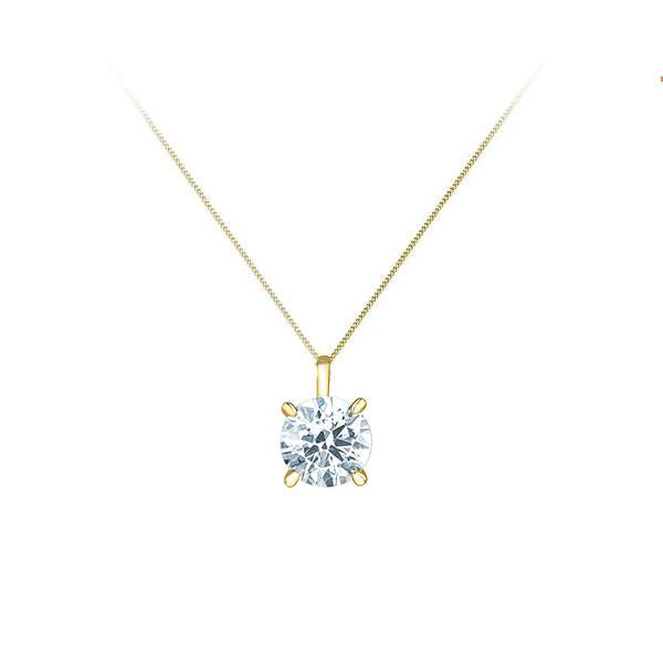 Diamond Round Brilliant Cut Pendant - LG 1.01ctTW (39261)