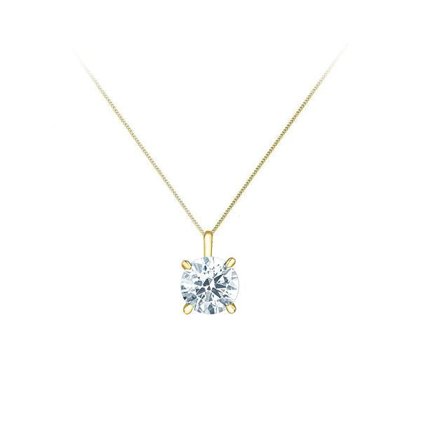 Diamond Solitaire Pendant - LG .50ct (39281)