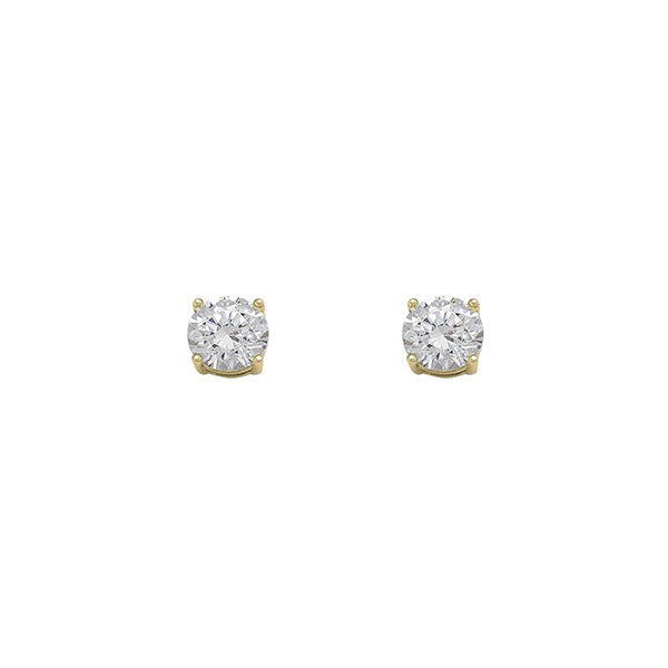 Cubic Zirconia 4mm Stud Earrings (31424)