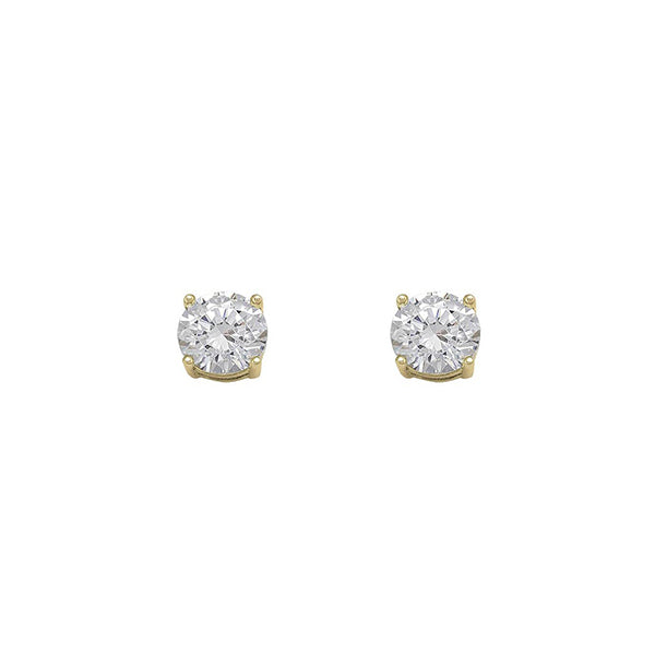 Cubic Zirconia 5mm Stud Earrings (31425)