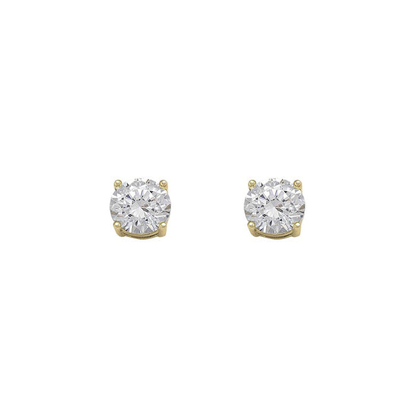 Cubic Zirconia 6mm Stud Earrings (31426)