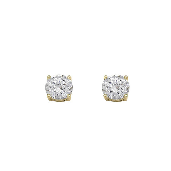 Cubic Zirconia 7mm Stud Earrings (31427)