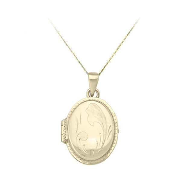 Gold Oval Locket (29327)