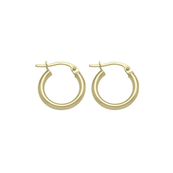 Gold Hoop Earrings 13.5 mm (30309)