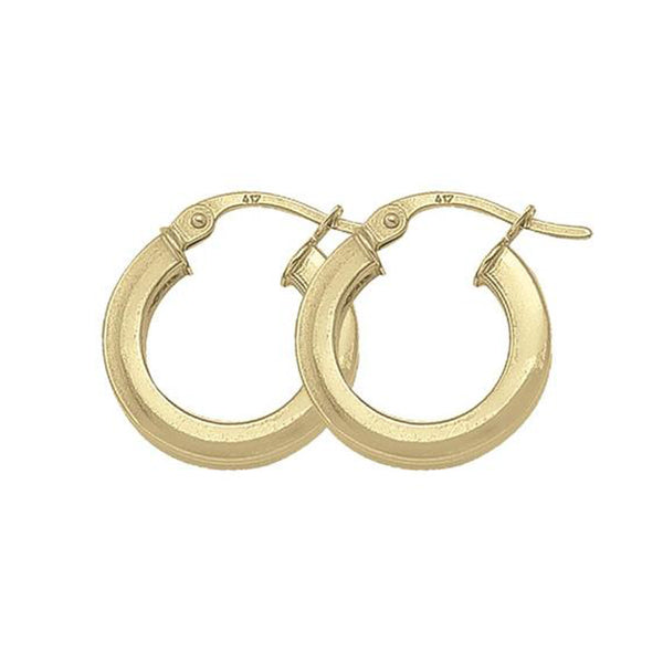 Gold Hoop Earrings 14.8mm (30311)