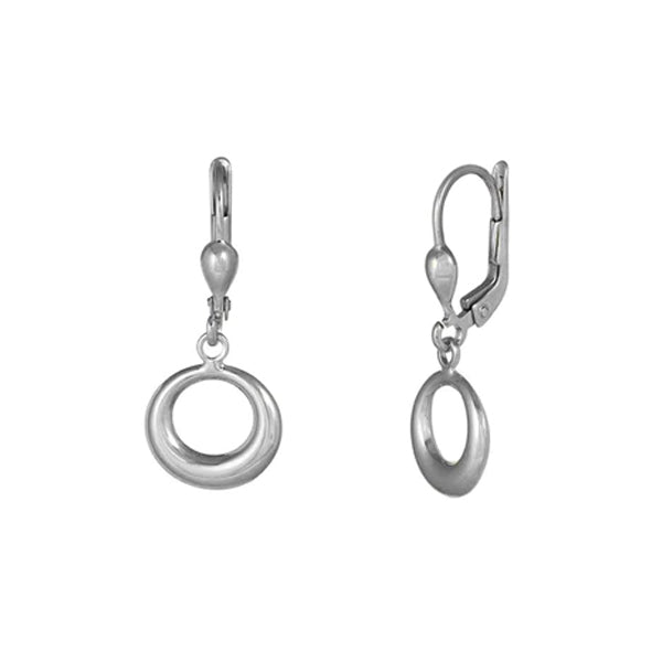 Gold Circle Dangle Earrings (33258)