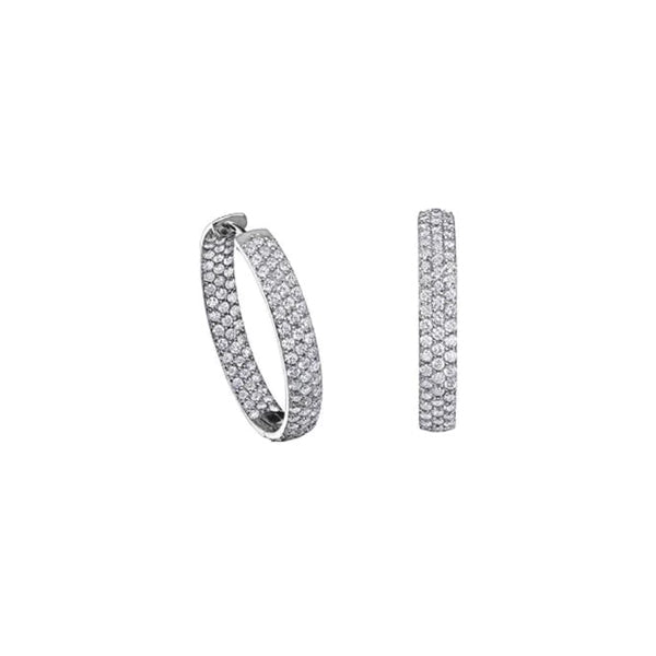 Diamond Pave Hoop 1.00ct (35203)