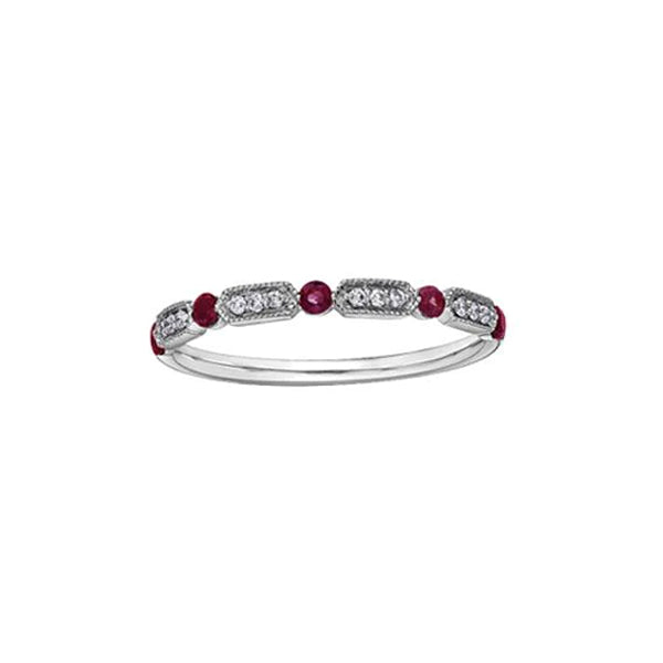 Genuine Ruby and Diamond Band (35441)