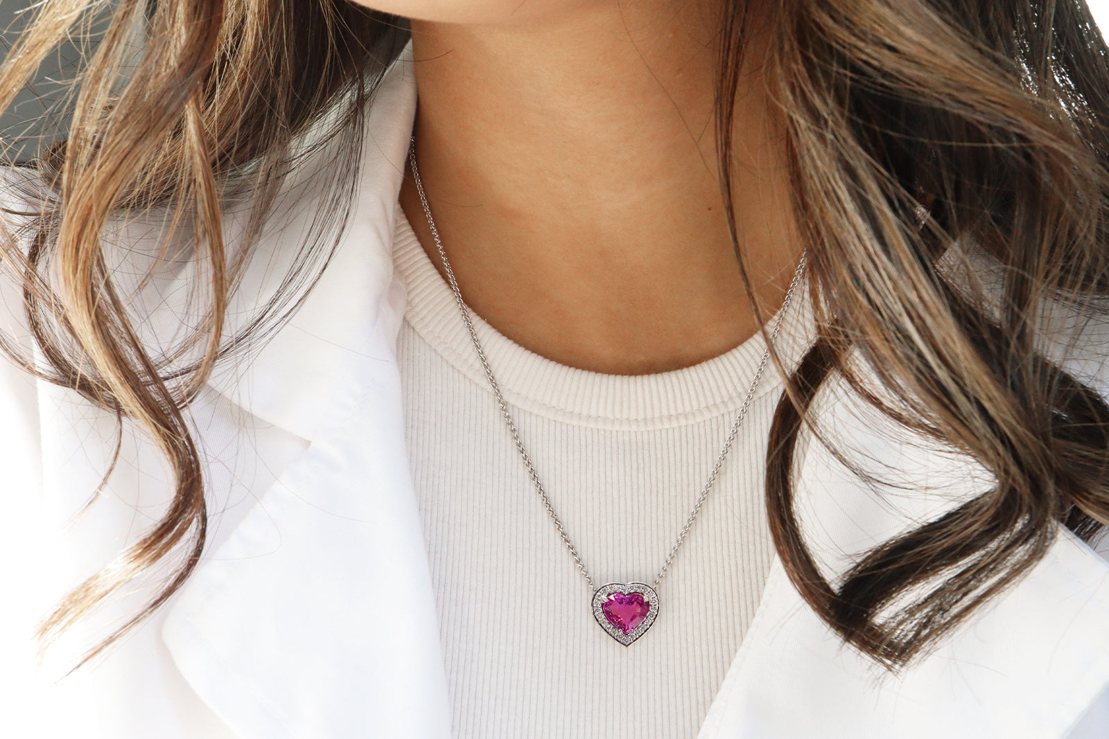 Heart Shaped Pink Sapphire