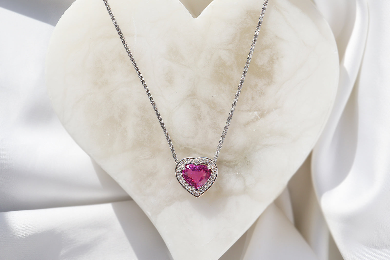 Heart Shaped Pink Sapphire