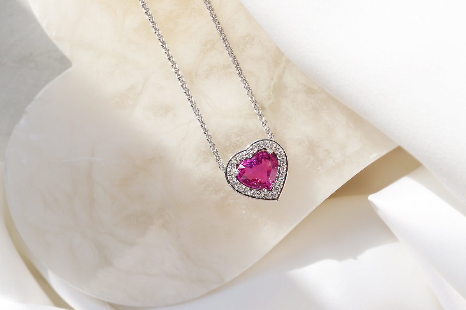 Heart Shaped Pink Sapphire