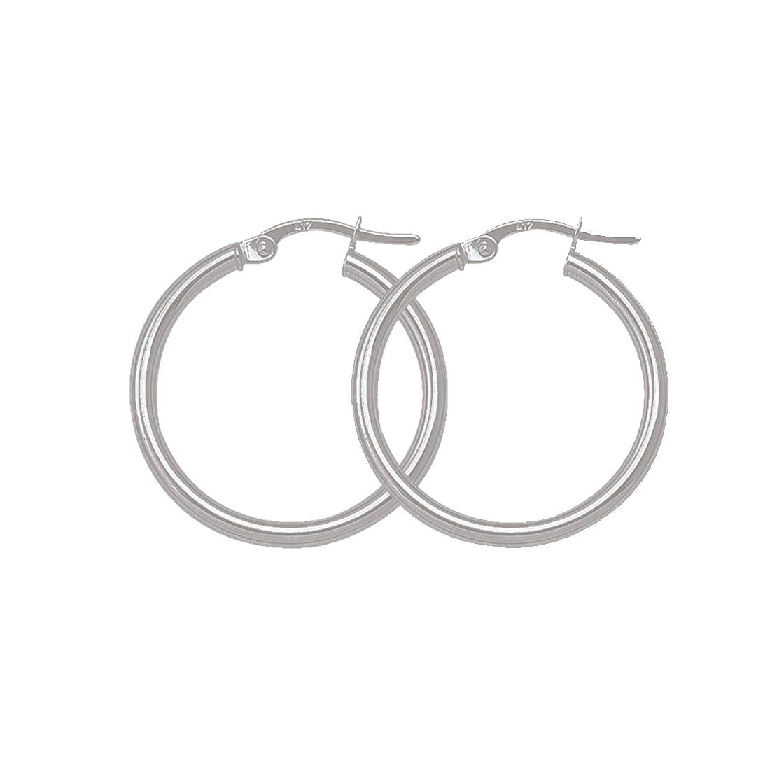 Gold Hoop Earrings 23.5 mm (30318)