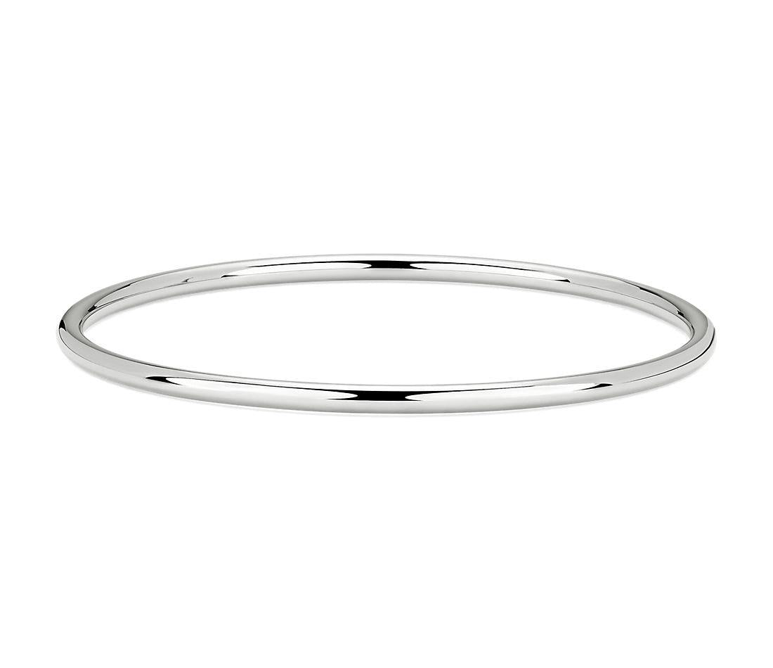 Gold Hollow Round Bangle (31278)