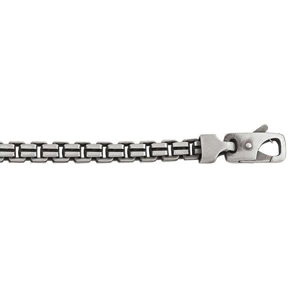 Gents Sterling Silver Box Link Bracelet (32386)