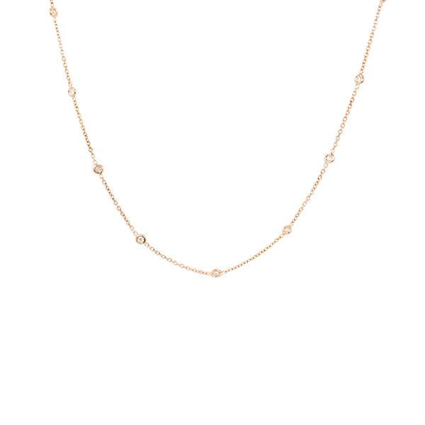 Diamond Station Necklace .50ct