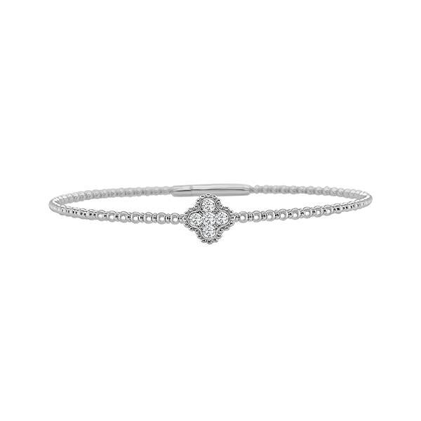 Diamond Flexible Cluster Pear Bangle