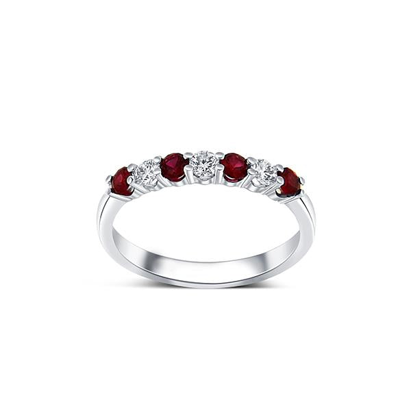 Genuine Ruby and Diamond Band